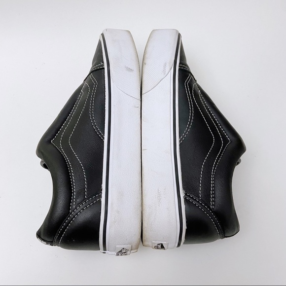 Vans x Karl Lagerfeld Old Skool Laceless Leather Platform Sneakers - Picture 4 of 9